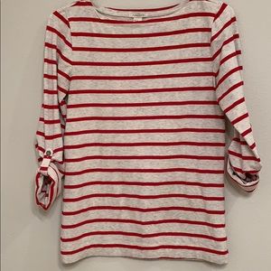 Forever 21 Striped Quarter Sleeve/Long Sleep Shirt